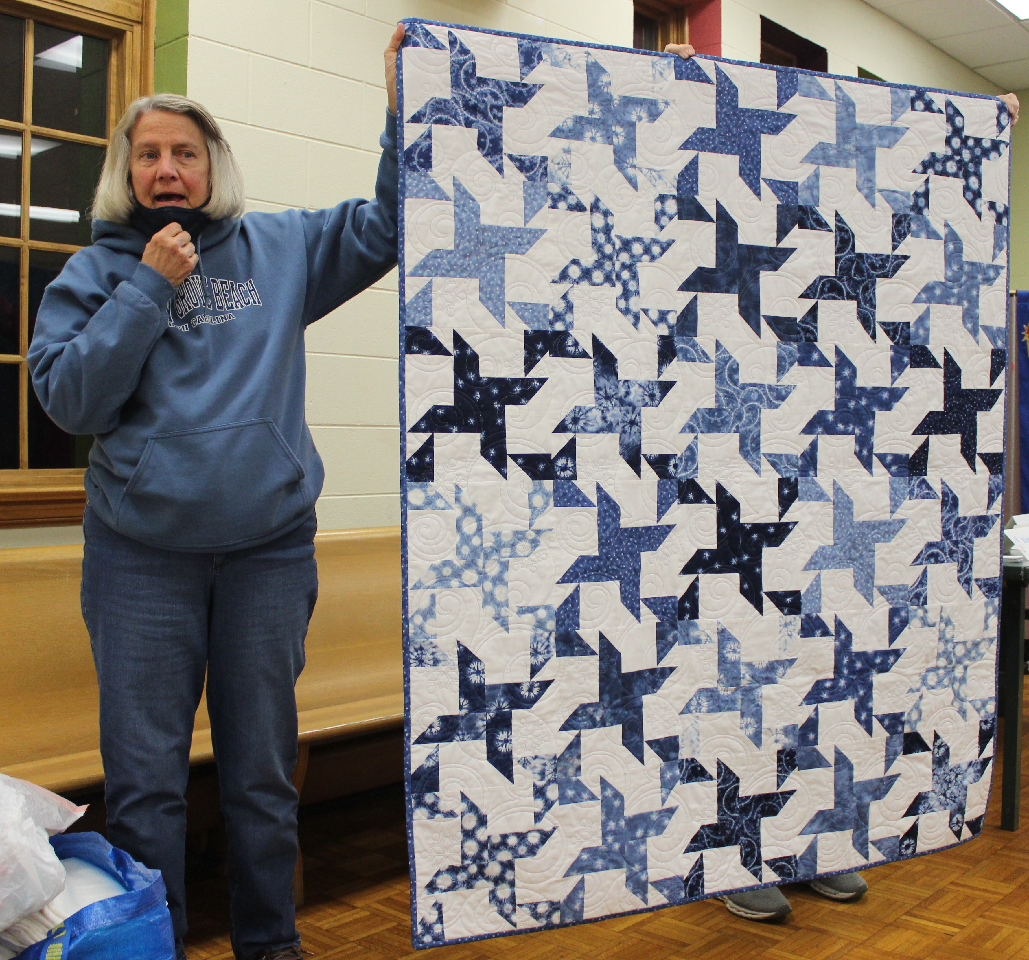 Cathy Russell - Blue 2 in 1 quilt